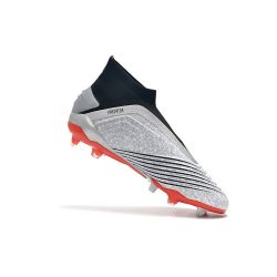 adidas Predator 19+ FG Zapatos - Plata Negro Rojo_10.jpg